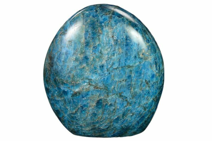 Free-Standing, Polished Blue Apatite - Madagascar #157799